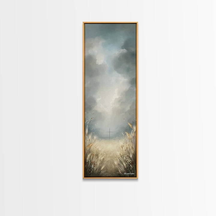 Path To Redemption – Framed Canvas Print – Christian Art Canvas – Christian Wall Art – Skinny Art – Christian Painting – Christian Decor