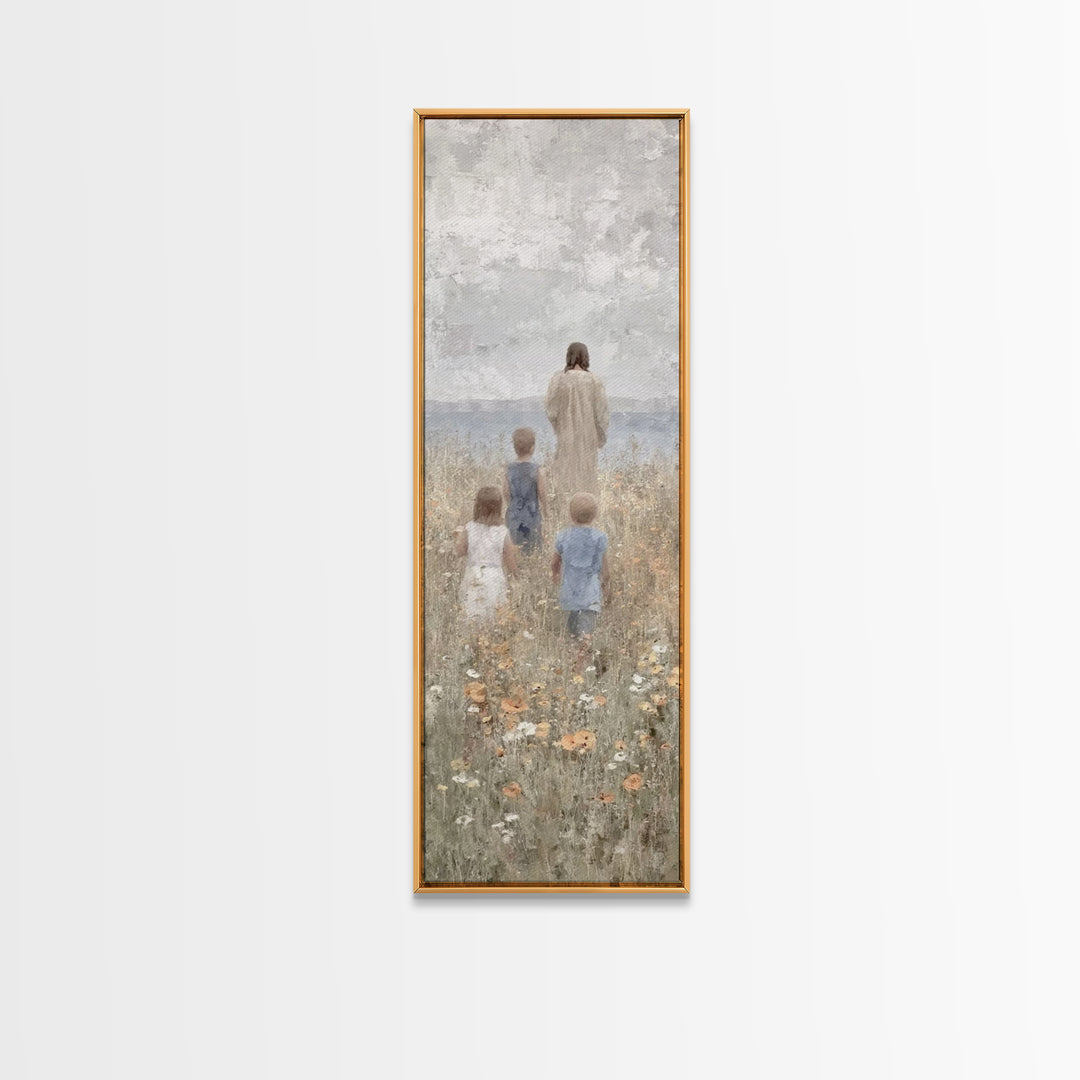 Twilight Of Hope – Framed Canvas Print – Skinny Art – Christian Wall Art – Christian Art Canvas – Jesus Painting – Vintage Christian Art –