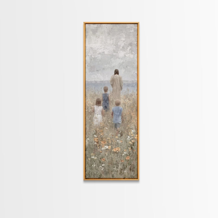 Twilight Of Hope – Framed Canvas Print – Skinny Art – Christian Wall Art – Christian Art Canvas – Jesus Painting – Vintage Christian Art –