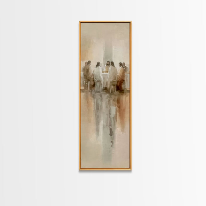 Upper Room Glory | Framed Canvas Print | Christian Wall Art | Christian Art Canvas | Jesus Painting | Tall Narrow Wall Art | Christian Gift