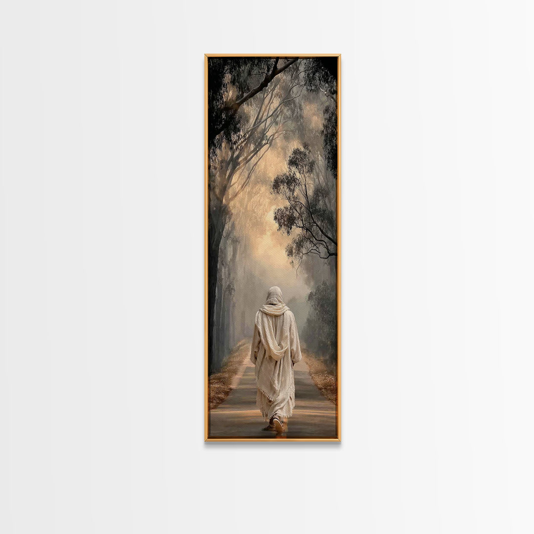 Dawn Of Mercy – Framed Canvas Print – Tall Skinny Art Print – Christian Wall Art – Vintage Christian Art – Christian Art Canvas – Christmas