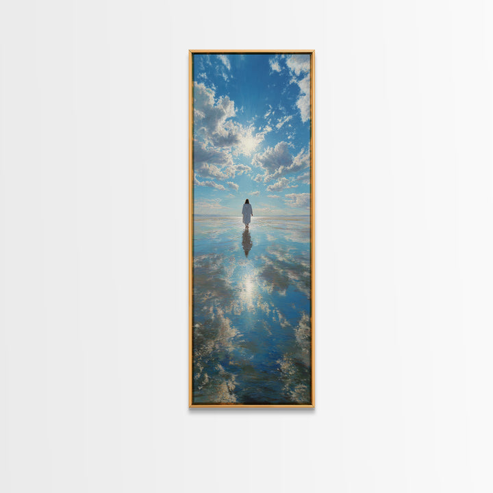 Path Of Glory – Framed Canvas Print – Tall Skinny Art Print – Jesus Painting – Christian Art Work – Large Christian Art