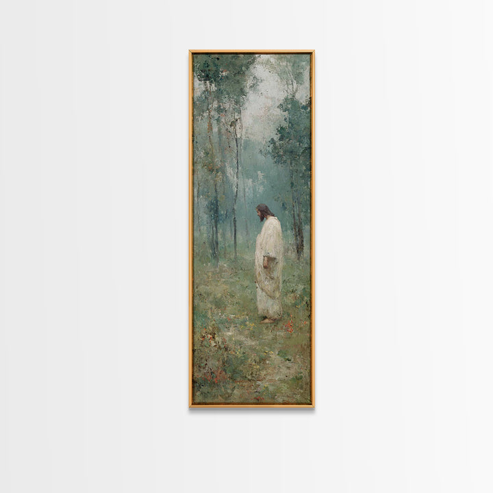 Celestial Horizon Path | Framed Canvas Print | Tall Narrow Wall Art | Christian Art | Christian Painting | Modern Christian Art | Christian