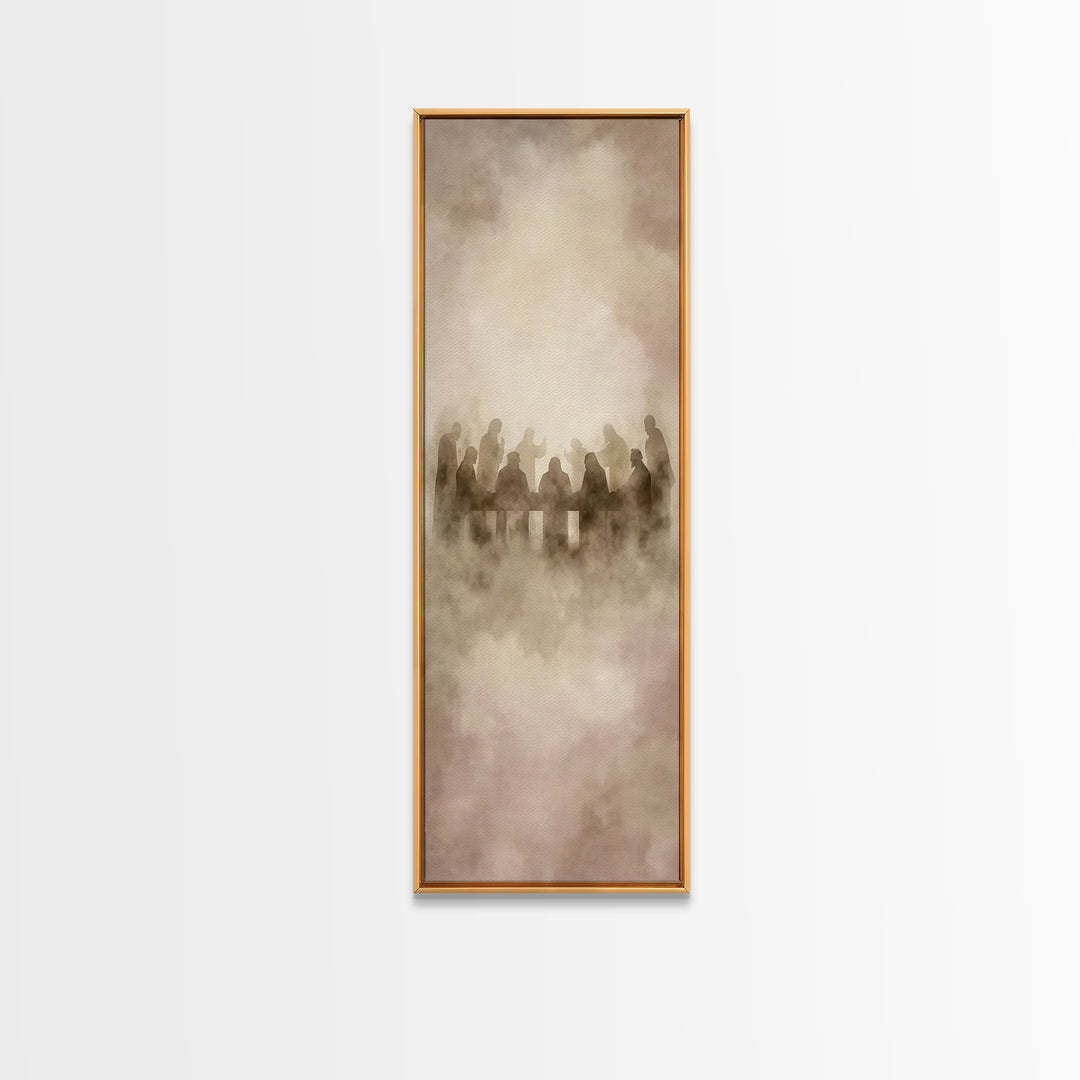 Clouds Of Communion – Framed Canvas Print – Narrow Art – Christian Wall Art – Christian Art Canvas – Jesus Painting – Christian Christmas A