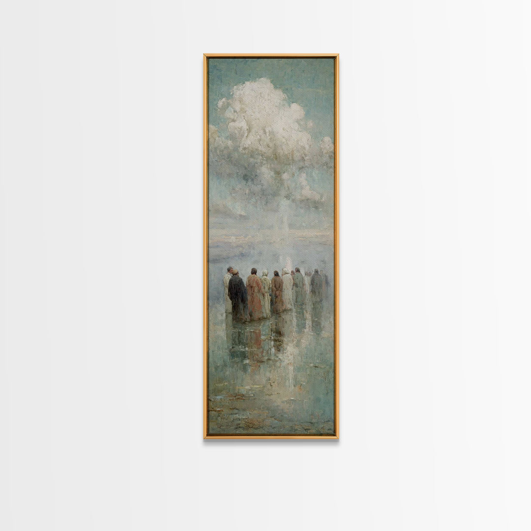 Heavenly Assembly – Framed Canvas Print – Skinny Art – Christian Art – Christian Wall Art – Christian Art Canvas – Jesus Painting – Christm