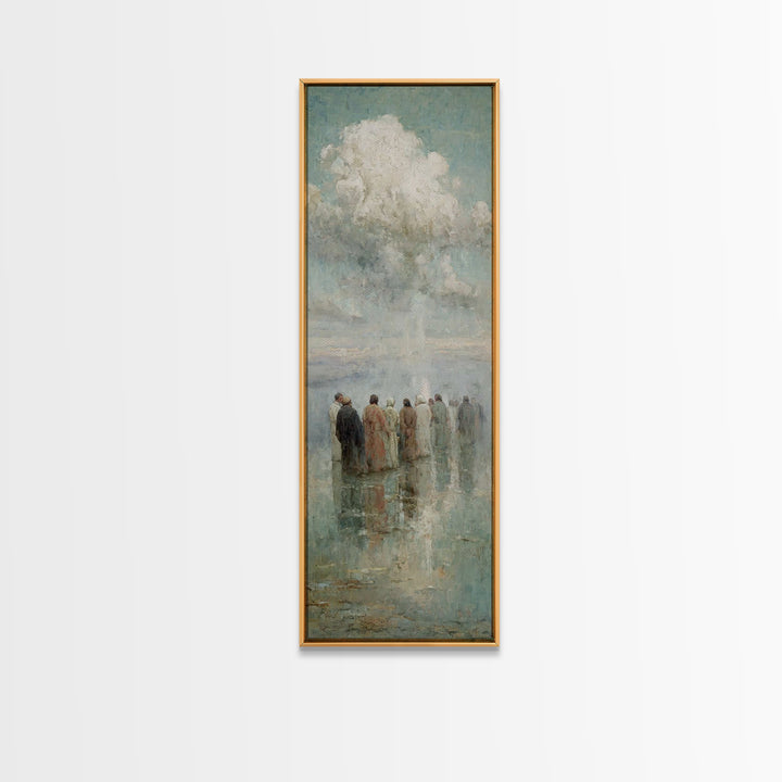 Heavenly Assembly – Framed Canvas Print – Skinny Art – Christian Art – Christian Wall Art – Christian Art Canvas – Jesus Painting – Christm