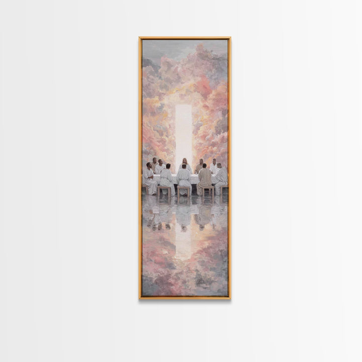 Dawn Of Shepherds – Framed Canvas Print – Skinny Art – Christian Art Canvas – Christian Wall Art – Jesus Painting – Christian Christmas