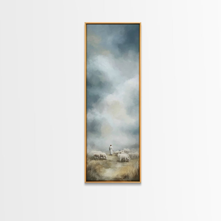 Field Of Mercy – Framed Canvas Print – Narrow Art – Christian Art Canvas – Christian Wall Art – Christian Painting – Christian Christmas Ar