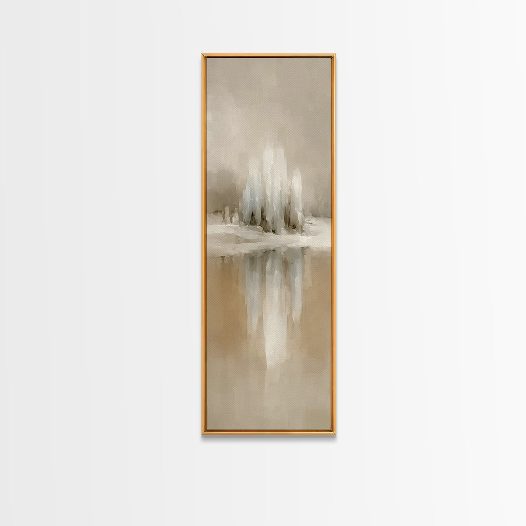Winter Crystal Peaks - Framed Canvas Print - Christian Art Canvas - Christian Wall Art - Christmas Art - Skinny Art - Christian Christmas A