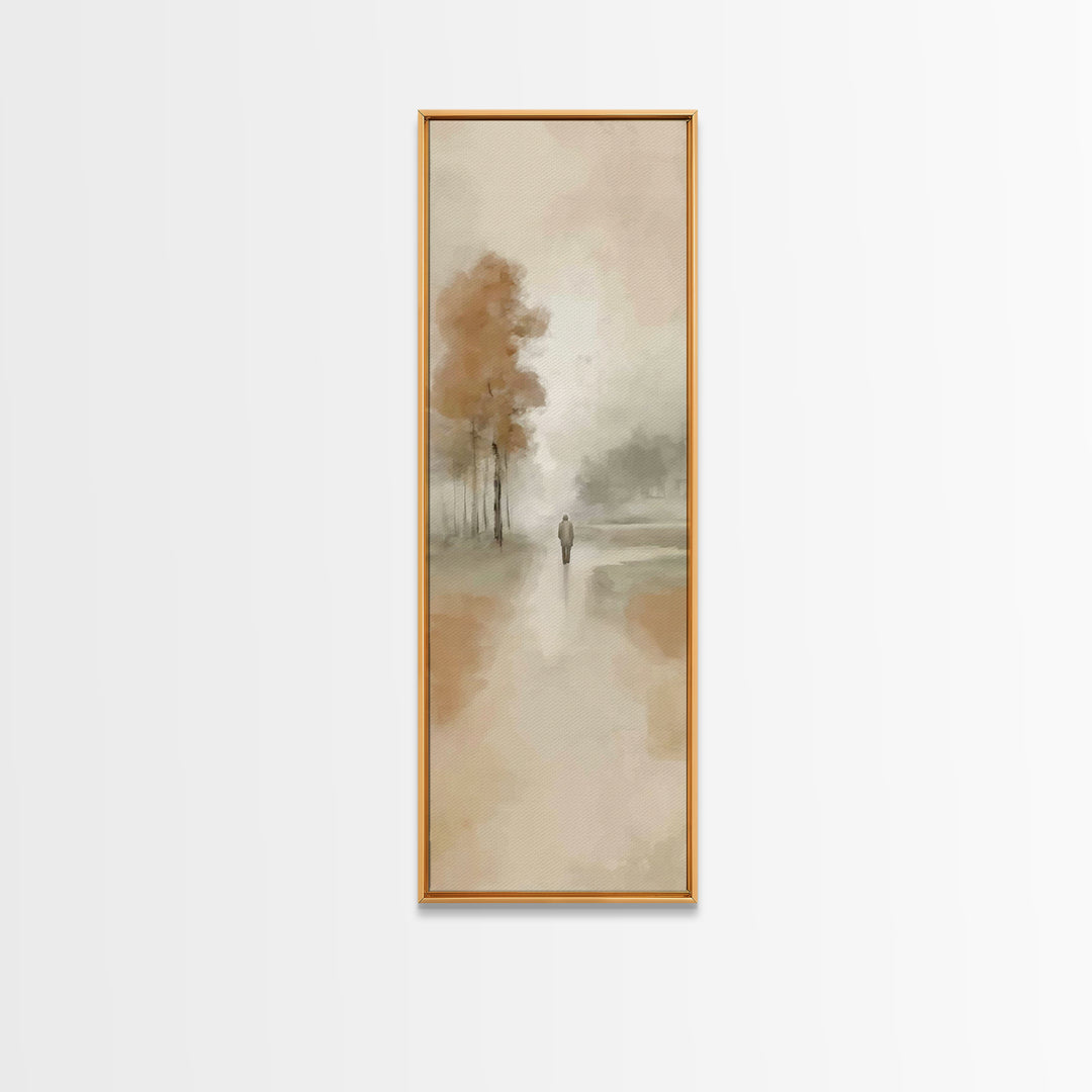 Pathway Of Grace | Framed Canvas Print | Christian Art Canvas | Jesus Painting | Skinny Art | Christian Wall Art | Christian Christmas Art