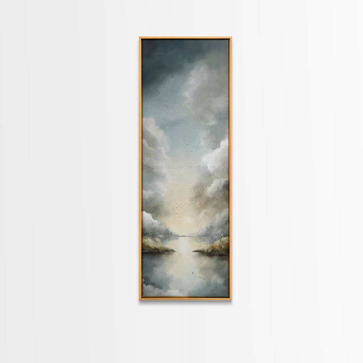 Heavenly Ascent – Framed Canvas Print – Skinny Art – Christian Wall Art – Abstract Christian Art – Christian Art Canvas – Christian Art Pri