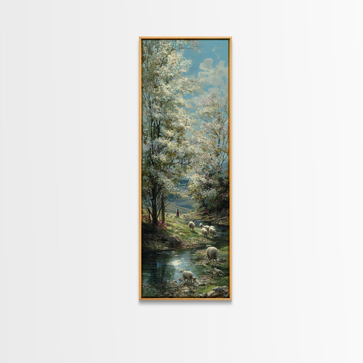 Springtime Of Mercy | Framed Canvas Print | Skinny Art | Christian Wall Art | Jesus Painting | Christian Art Print | Christmas Art