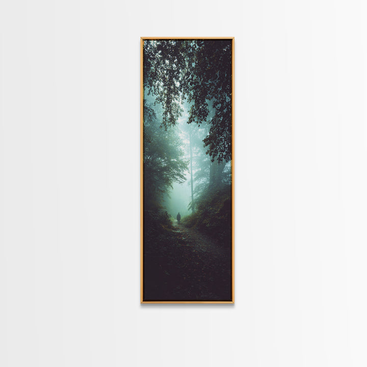 Light Of Mercy – Framed Canvas Print – Narrow Art – Christian Wall Art – Christian Art Gift – Jesus Painting – Moody Christian Art – Christ