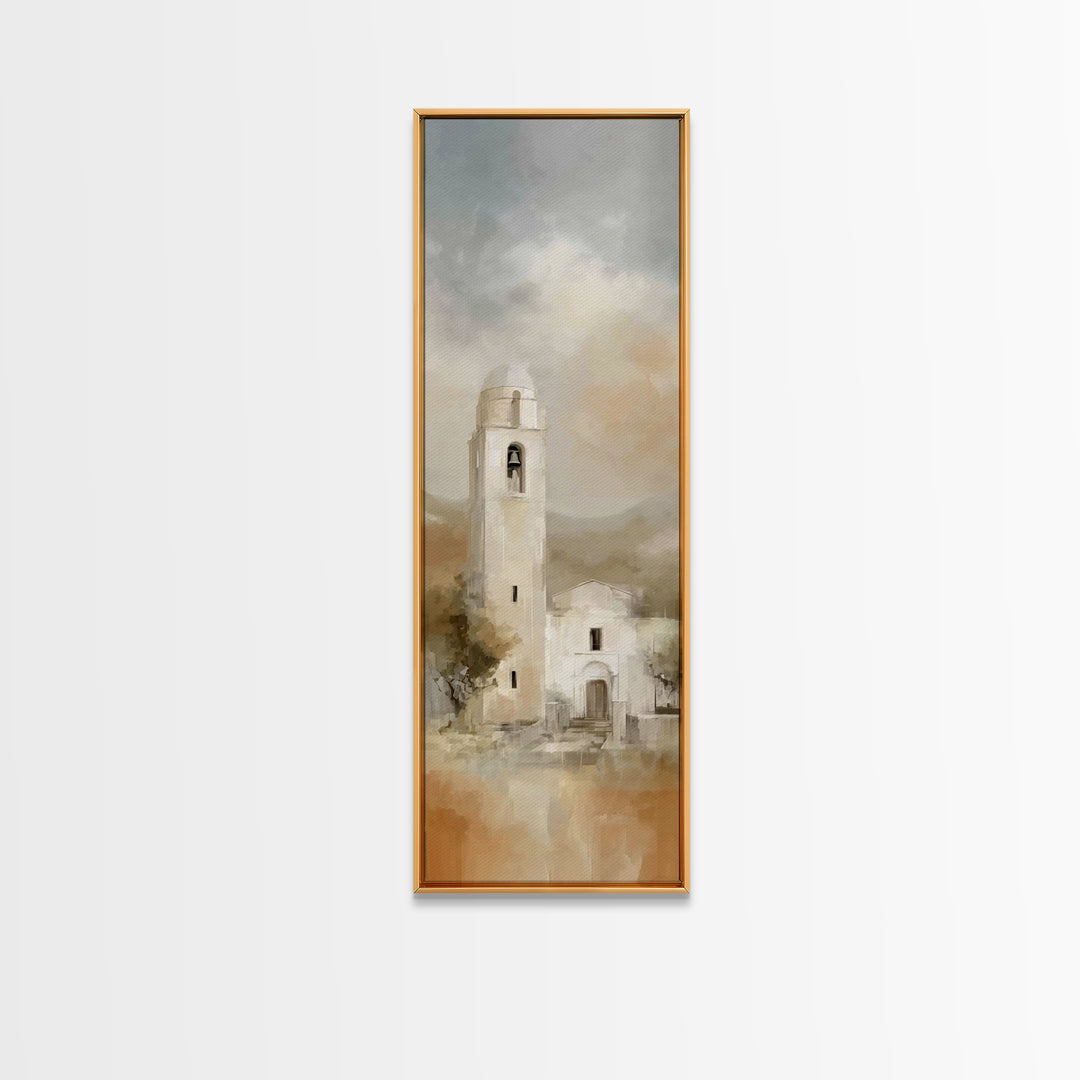 Evening Bells – Framed Canvas Print – Skinny Art – Christian Christmas Art – Christian Wall Art – Christian Art Canvas – Christmas Wall Art