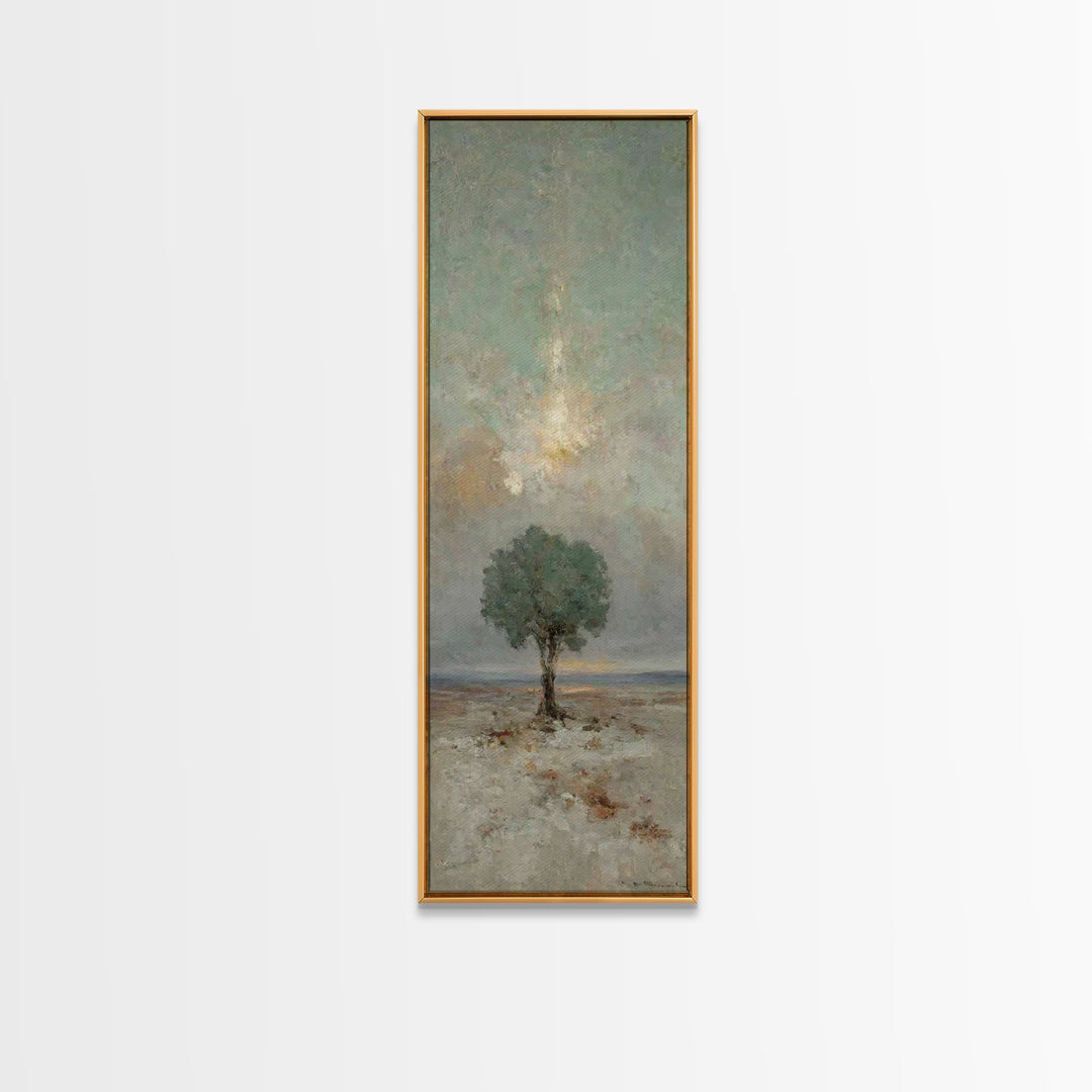 Tree Of Mercy – Framed Canvas Print – Christian Wall Art – Skinny Art – Christian Art Canvas – Christian Decoration – Christmas Art