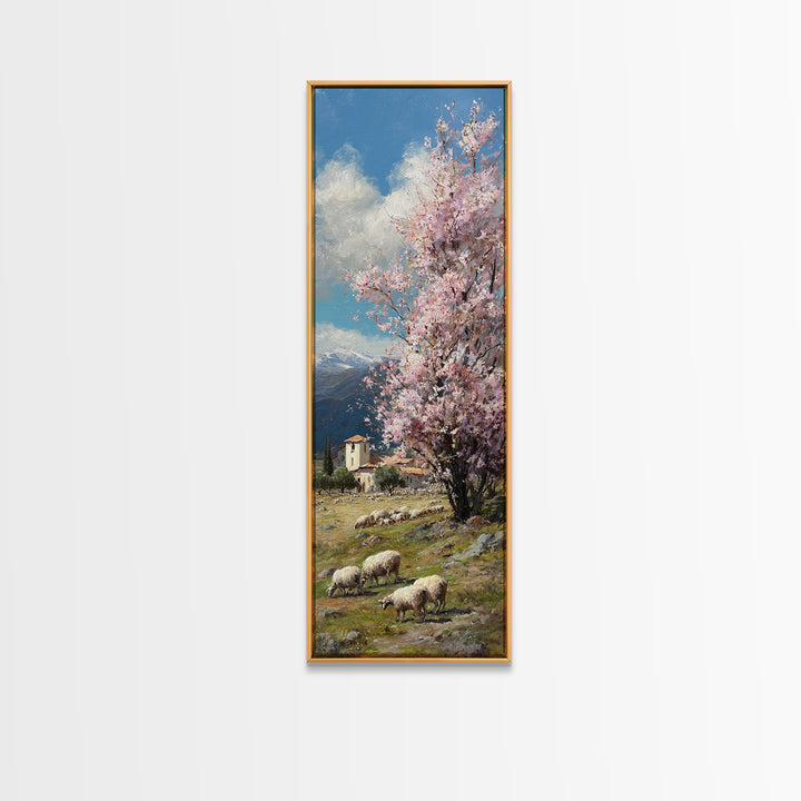 Tree Of Hope – Framed Canvas Print – Jesus Painting – Christian Wall Art – Tall Narrow Wall Art – Christian Art Canvas