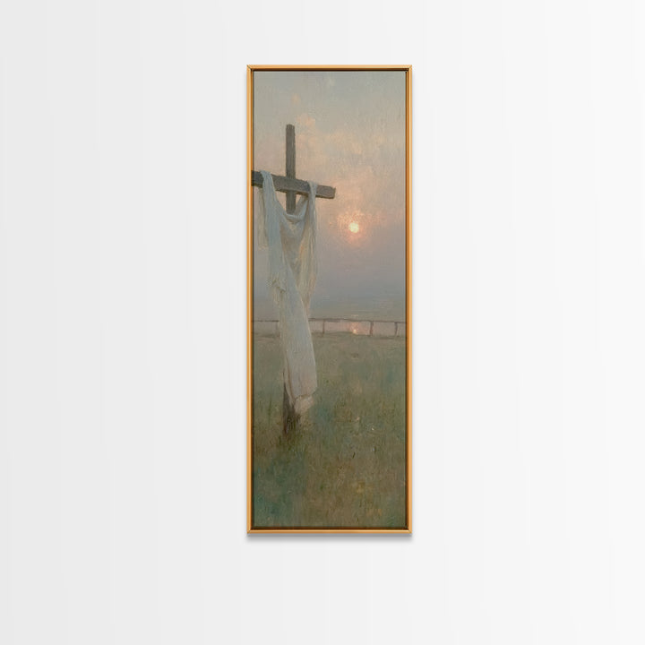 Grace In Morning Light | Framed Canvas Print | Skinny Art | Christian Art Canvas | Christian Gift Ideas | Jesus Painting | Christmas Wall A