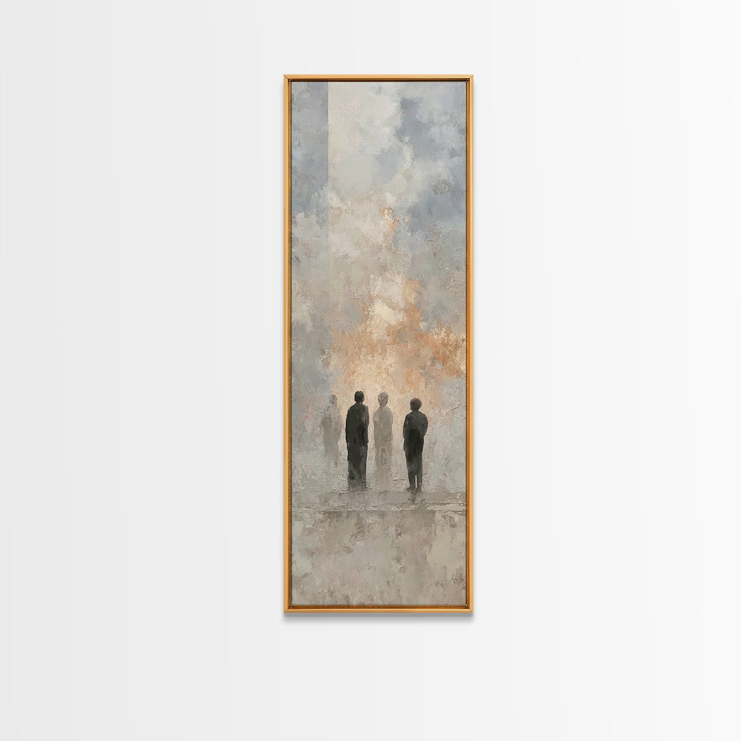 Clouds Of Witness, Framed Canvas Print, Tall Skinny Art Print, Christian Art Canvas, Christian Art Work, Christian Wall Art, Abstract Chris