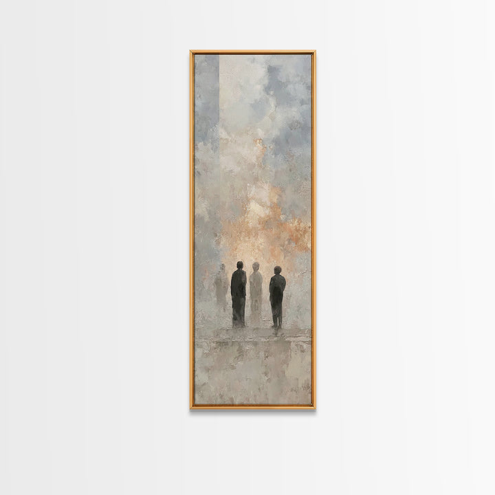 Clouds Of Witness, Framed Canvas Print, Tall Skinny Art Print, Christian Art Canvas, Christian Art Work, Christian Wall Art, Abstract Chris