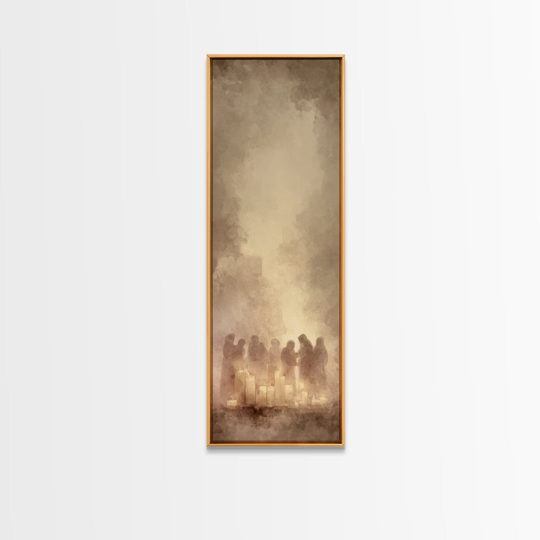 Blessed Fellowship | Framed Canvas Print | Christian Wall Art | Christian Art Work | Christmas Canvas Wall Art | Skinny Art