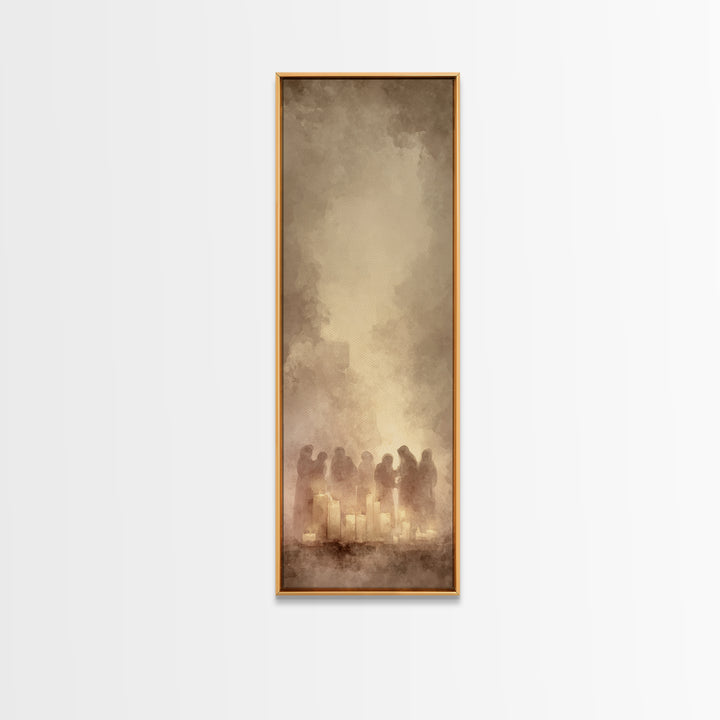 Blessed Fellowship | Framed Canvas Print | Christian Wall Art | Christian Art Work | Christmas Canvas Wall Art | Skinny Art