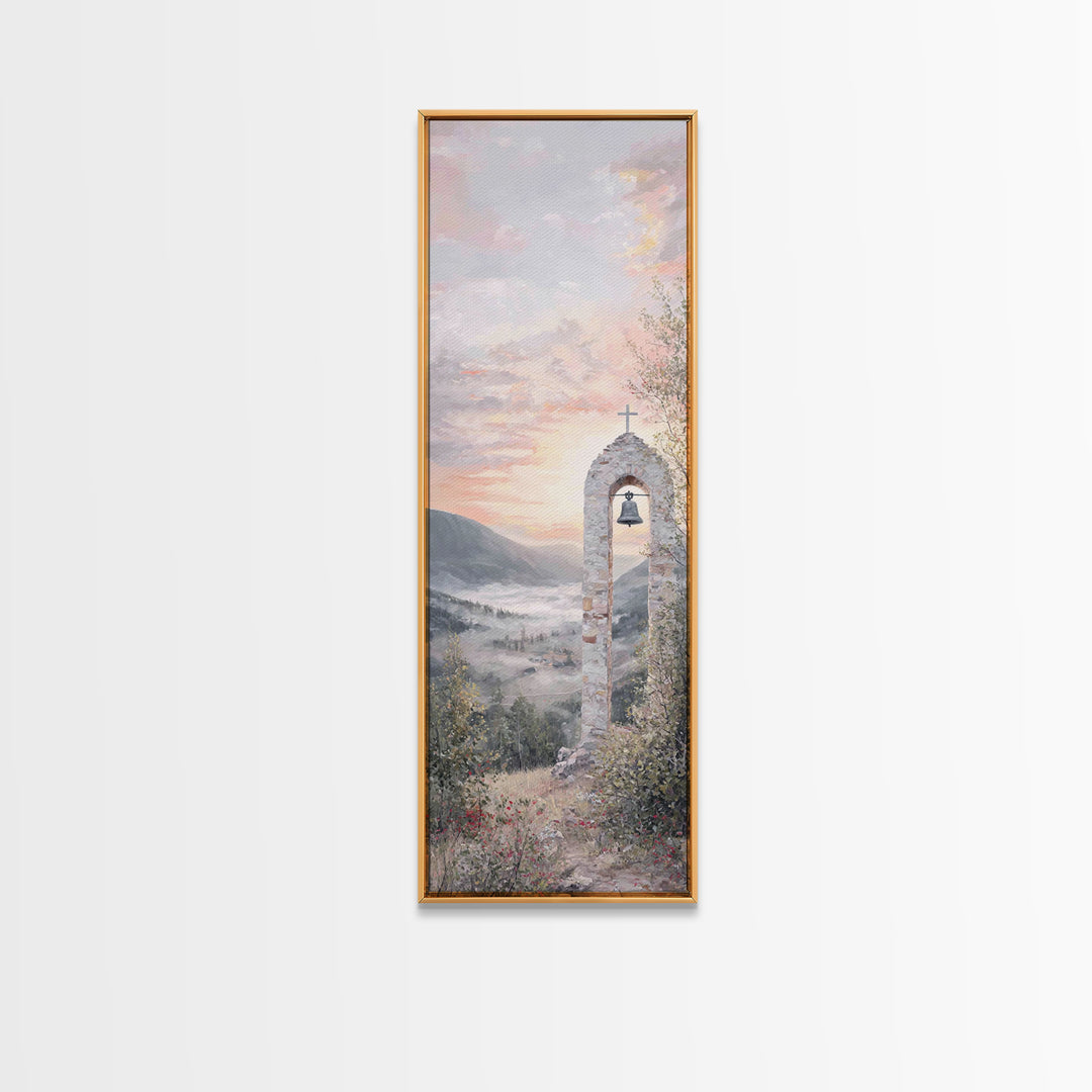 Celestial Pathway – Framed Canvas Print – Christian Art Canvas – Christmas Art – Jesus Painting – Christian Wall Art – Tall Narrow Wall Art