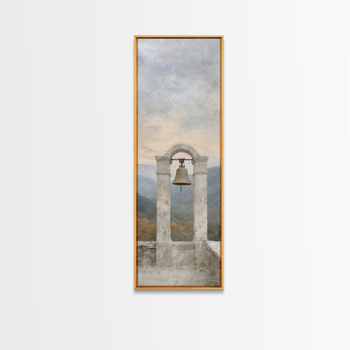 Hillside Bell Grace | Framed Canvas Print | Tall Skinny Art Print | Christian Art Canvas | Christian Wall Art | Christian Painting | Christ