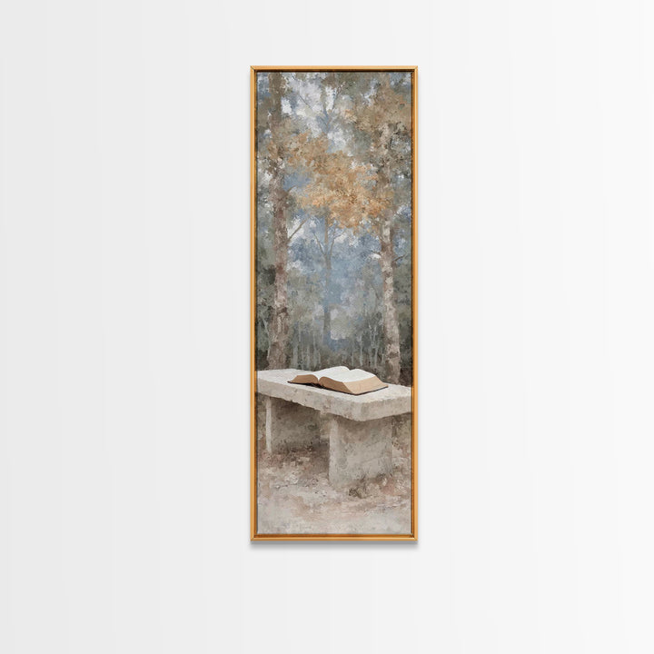 Path Of Scripture – Framed Canvas Print – Christian Art Canvas – Tall Narrow Wall Art – Christian Painting – Christian Wall Art – Christian