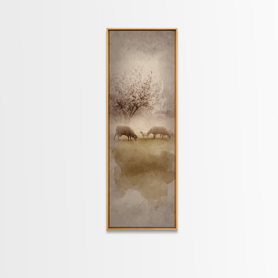 Morning Star Peace – Framed Canvas Print – Christian Wall Art – Christian Art Canvas – Tall Narrow Wall Art – Jesus Painting