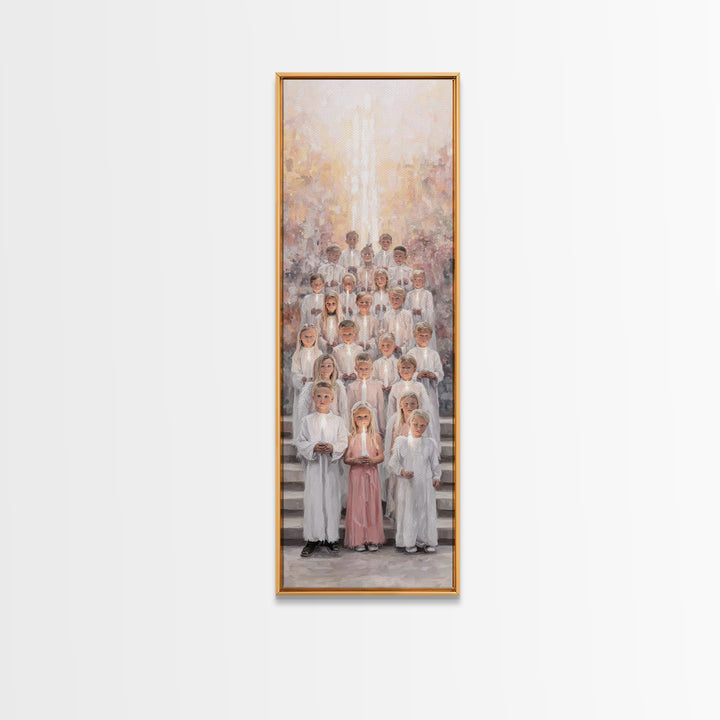 Morning Of Praise – Framed Canvas Print | Christian Art Canvas | Christian Wall Art | Narrow Art | Christian Christmas Art | Christian Gift