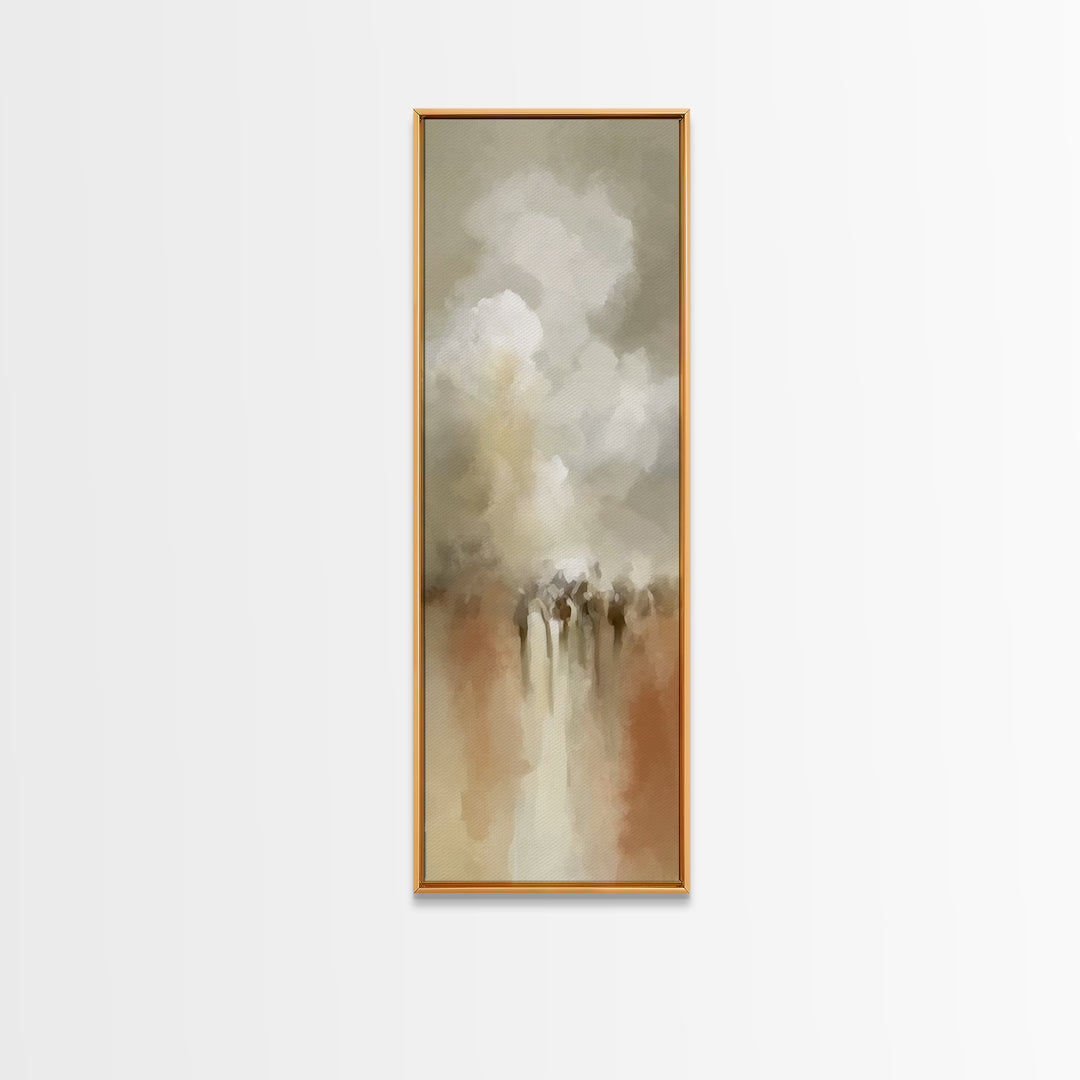 Gathered In Light – Framed Canvas Print – Christian Wall Art – Christian Art Canvas – Tall Narrow Wall Art – Christian Christmas Art – Chri