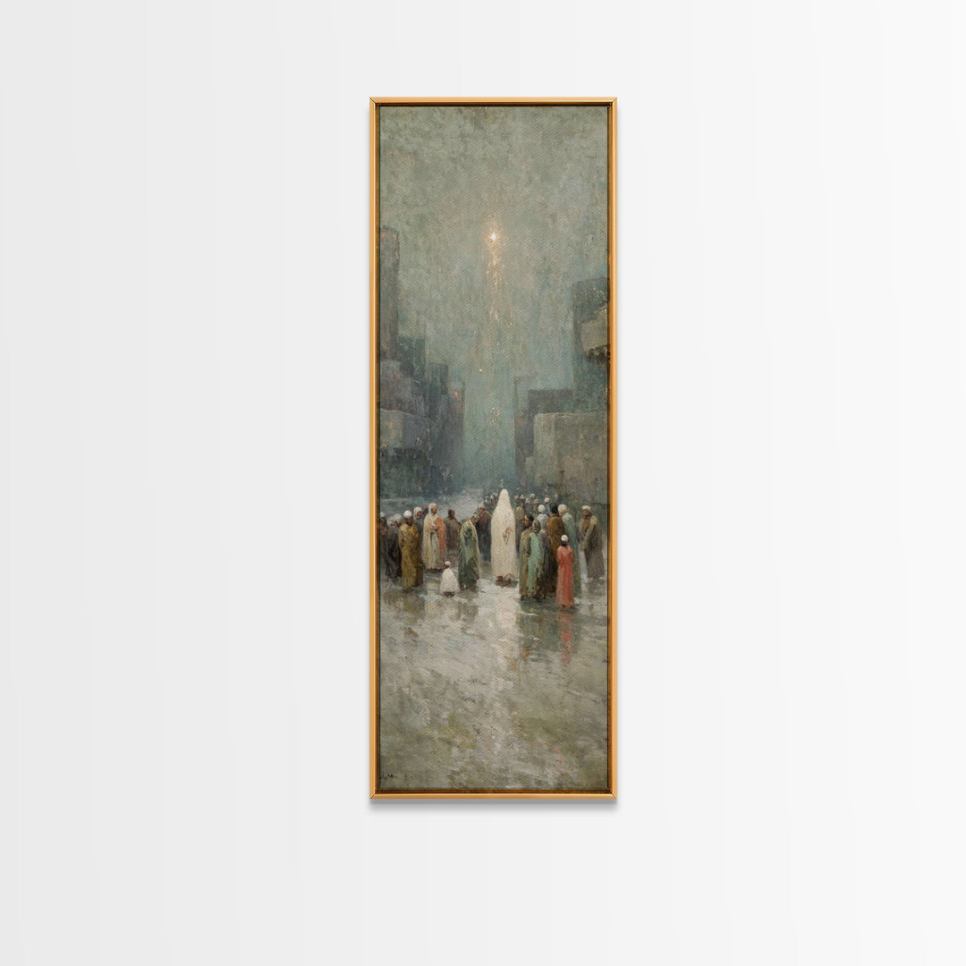 Messiah’s Arrival – Framed Canvas Print – Tall Narrow Wall Art – Christian Christmas Art – Christian Art Canvas – Christian Wall Art – Chri