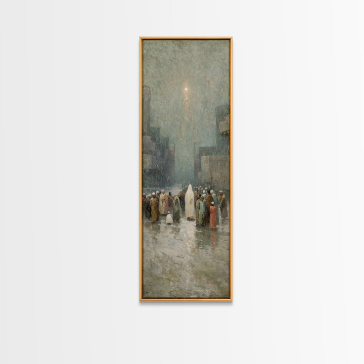 Messiah’s Arrival – Framed Canvas Print – Tall Narrow Wall Art – Christian Christmas Art – Christian Art Canvas – Christian Wall Art – Chri