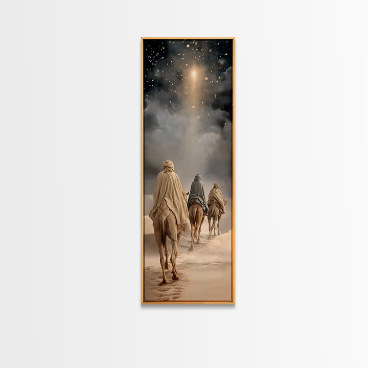 Hope of the Manger – Framed Canvas Print – Skinny Art – Christian Art Canvas – Christian Wall Art – Christmas Art – Christian Christmas – C