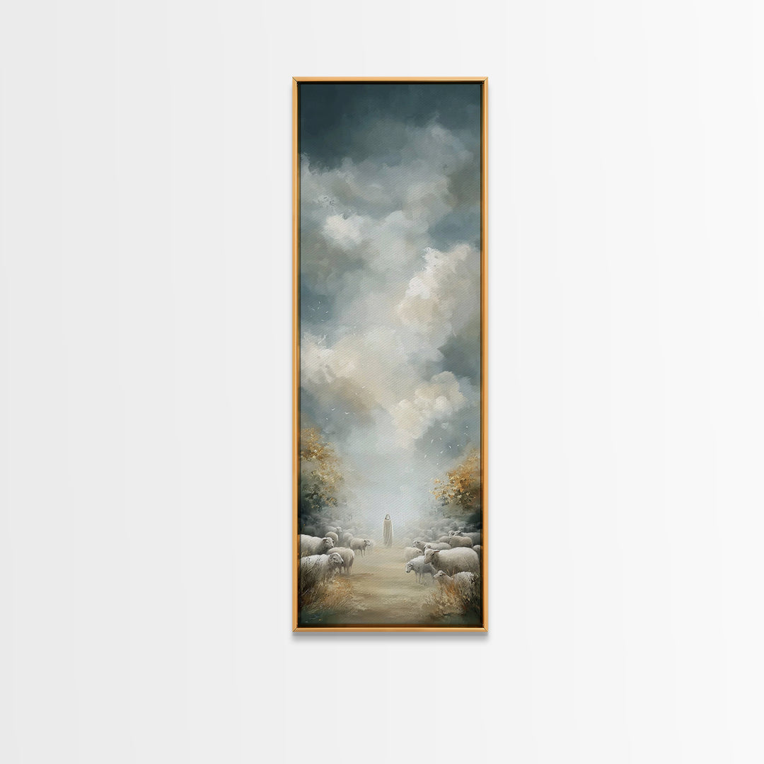 Morning Of Mercy - Framed Canvas Print - Christian Art Canvas - Christian Wall Art - Christian Decor - Tall Skinny Art Print - Christian Ar