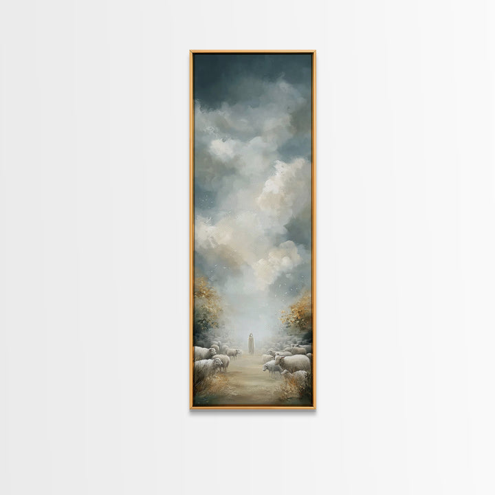 Morning Of Mercy - Framed Canvas Print - Christian Art Canvas - Christian Wall Art - Christian Decor - Tall Skinny Art Print - Christian Ar