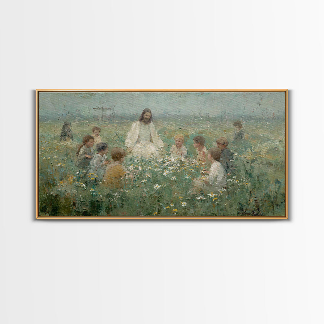 Morning Tide – Framed Canvas Print – Christian Art Canvas – Christian Paintings – Jesus Painting – Subtle Christian Art – Christian Decor