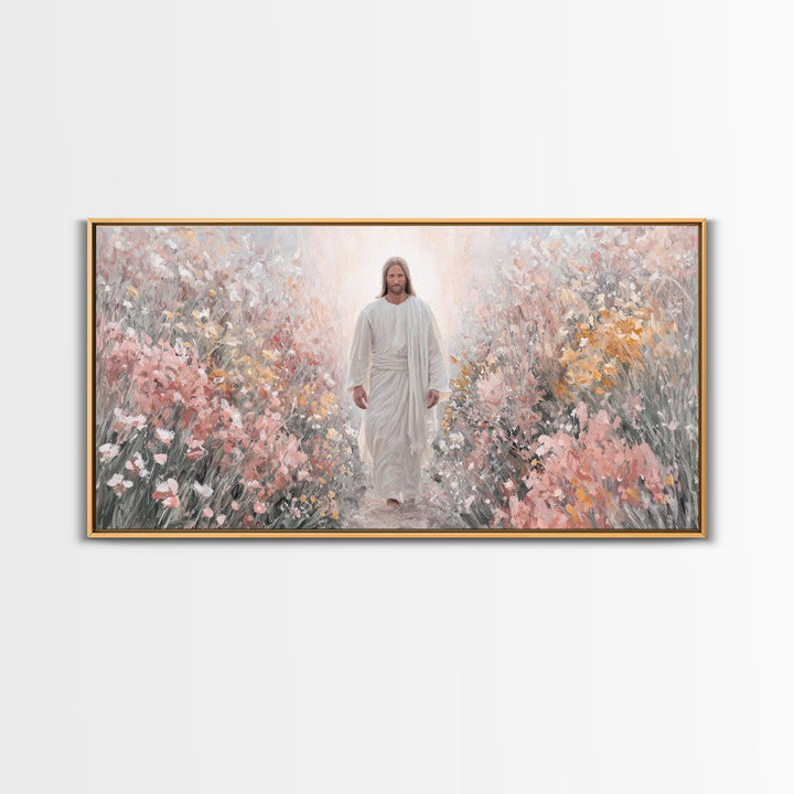 Stillness Of Glory | Framed Canvas Print | Christian Art | Jesus Painting Canvas | Christian Wall Art | Christmas Canvas Wall Art | Christi