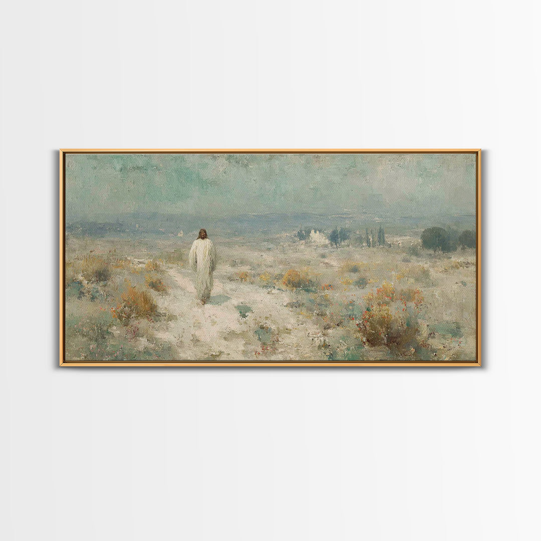 Horizon Of Mercy – Framed Canvas Print – Christian Art Canvas – Christian Wall Art – Jesus Painting – Christian Art Work – Christian Gift –