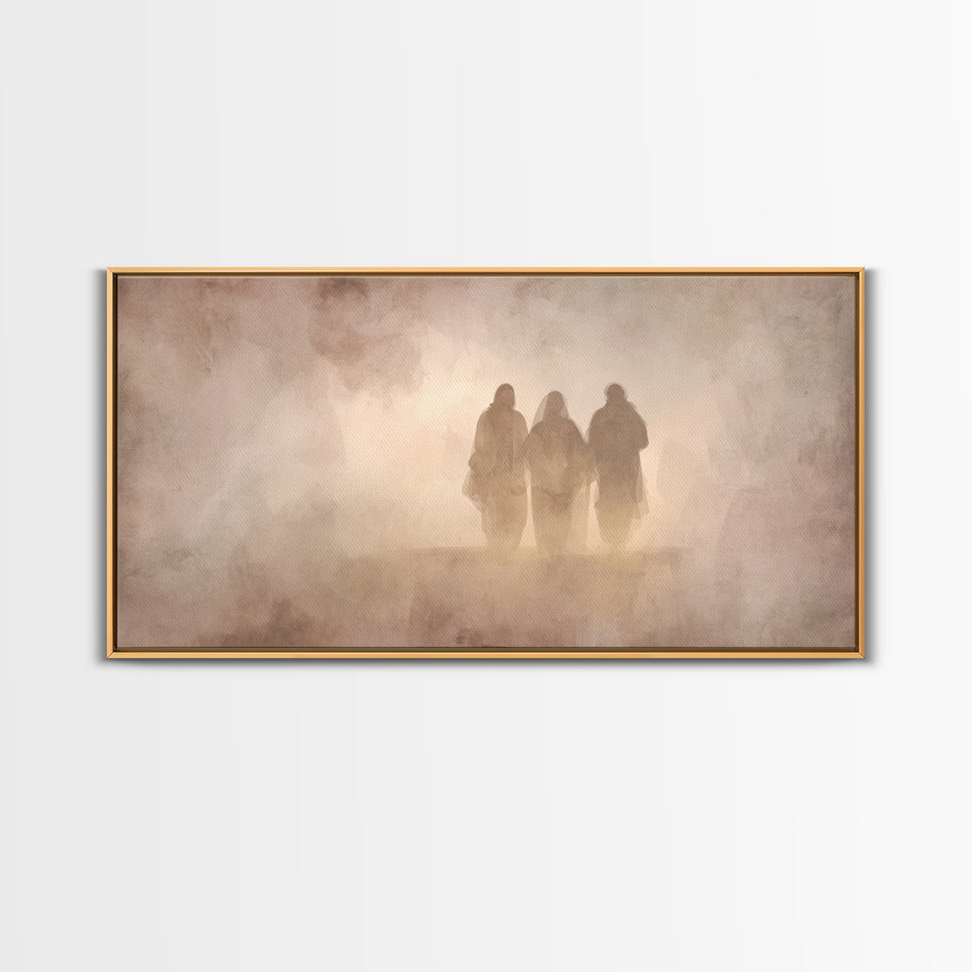 Pilgrim Heart Path, Framed Canvas Print, Christian Art Print, Christian Art Canvas, Jesus Painting, Christian Wall Art, Christian Gift Idea