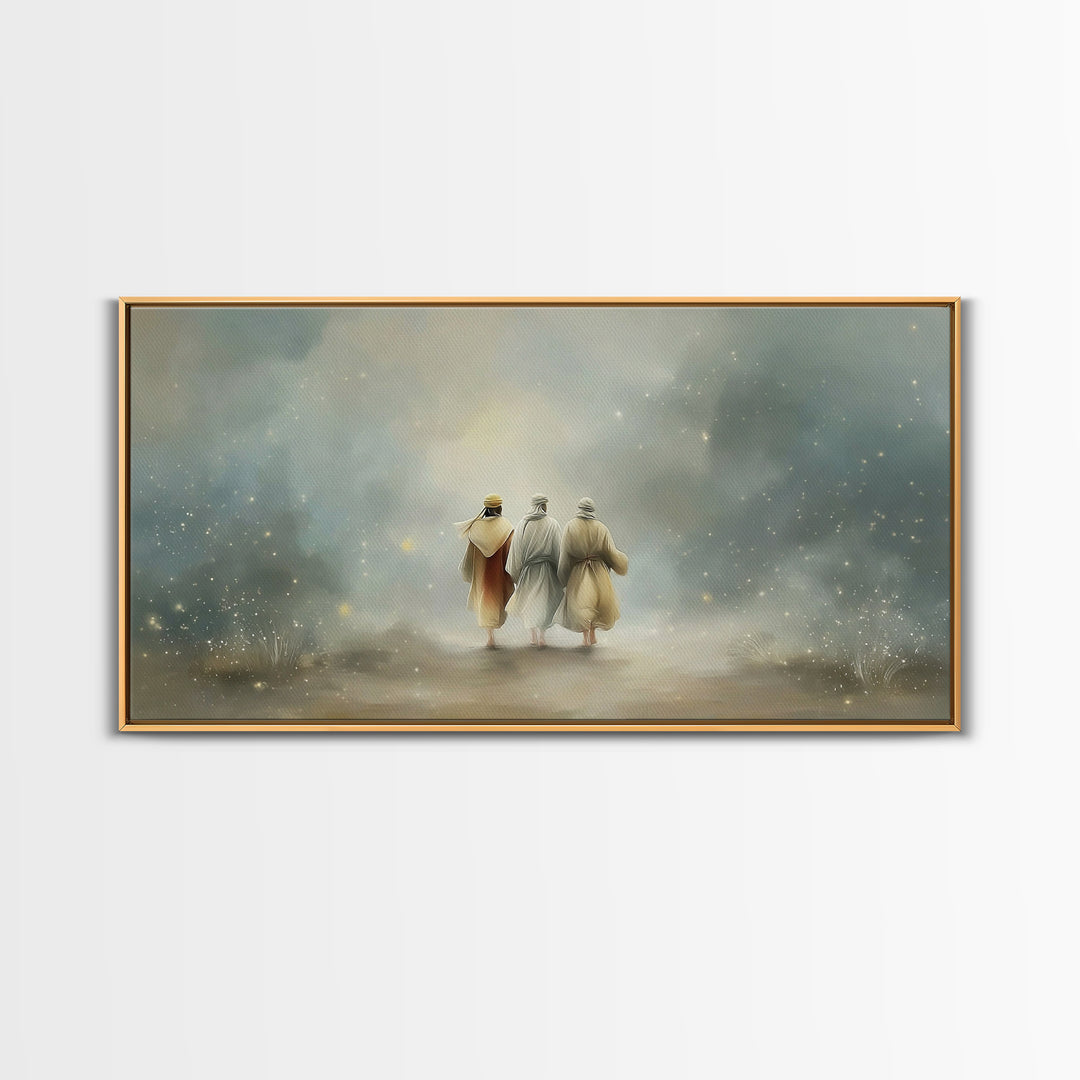Walk Of Revelation – Framed Canvas Print – Christian Art Print – Christian Wall Art – Jesus Painting – Christian Art Canvas – Christian Dec