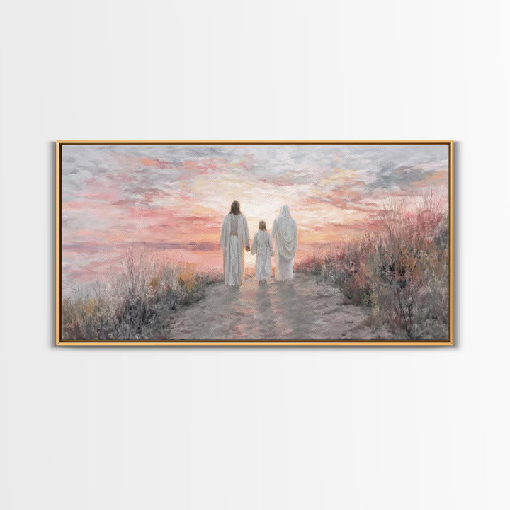 Path Of Grace – Framed Canvas Print – Christian Wall Art – Jesus Painting – Christian Art Canvas – Christian Christmas Art – Christmas Art