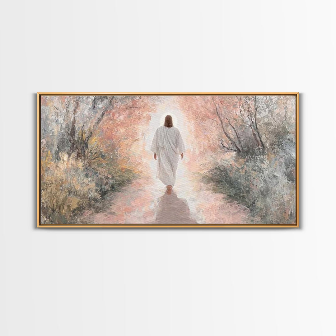 Light Of Glory | Framed Canvas Print | Christian Wall Art | Jesus Christmas Art | Christian Art Canvas | Christmas Decor