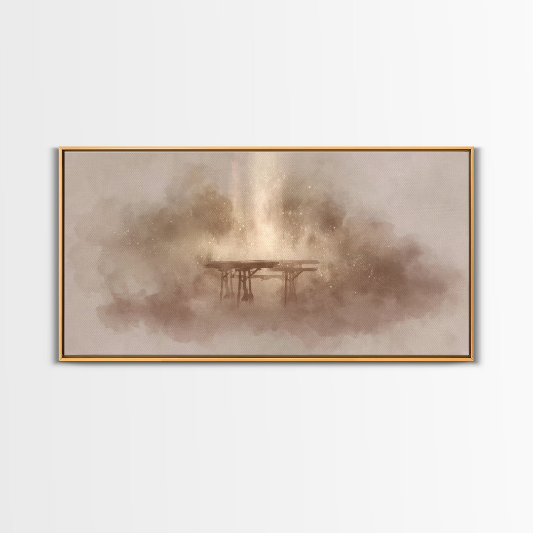 Divine Ascension, Framed Canvas Print, Christian Art Canvas, Christian Wall Art, Jesus Painting, Christian Decor
