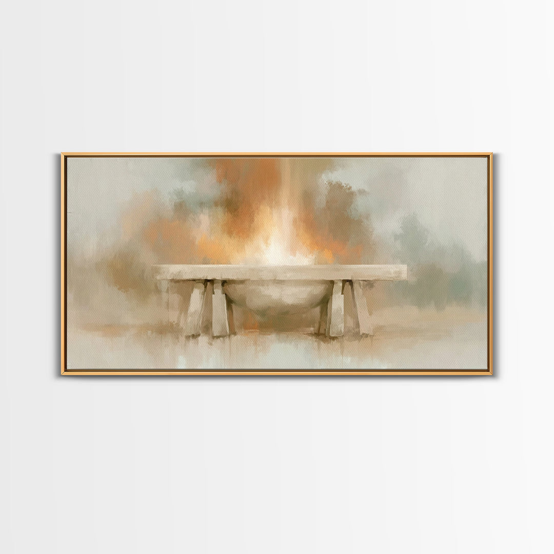 Altar Of Light – Framed Canvas Print – Christian Wall Art – Christian Art Canvas – Christian Decor – Christian Art