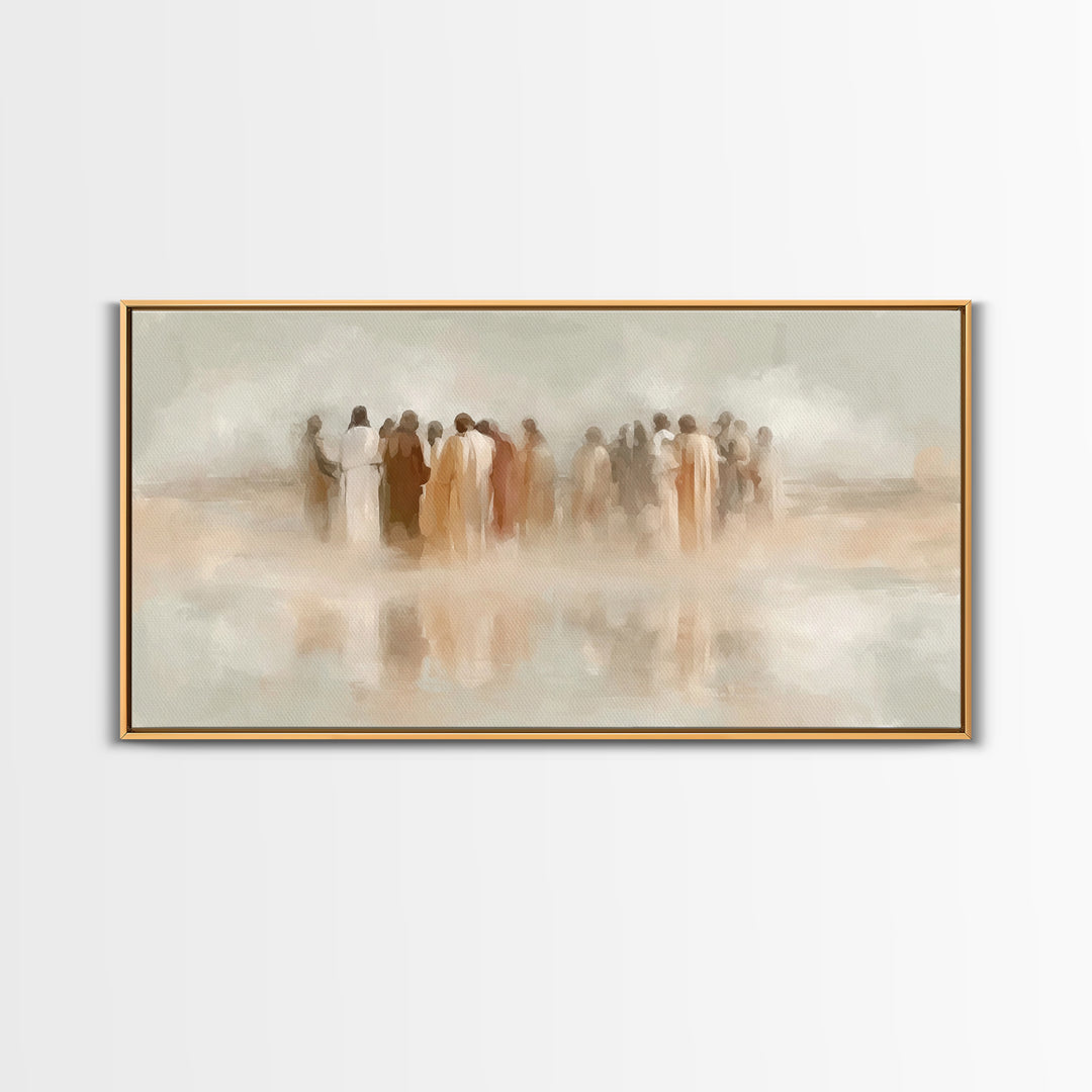 Circle Of Grace – Framed Canvas Print – Christian Art – Christian Wall Art – Jesus Art – Christian Canvas – Christian Gifts