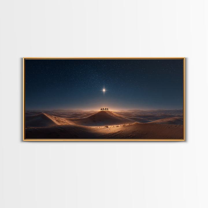 Radiance of Dawn, Framed Canvas Print, Christmas Art Prints, Christian Christmas Art, Christian Wall Art, Christian Art Painting, Modern Ch