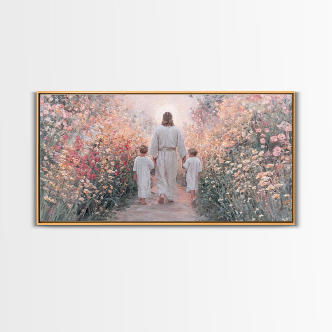 Fields of Mercy | Framed Canvas Print | Christian Art Canvas | Christian Wall Art | Christian Art | Jesus Painting | Christian Decor