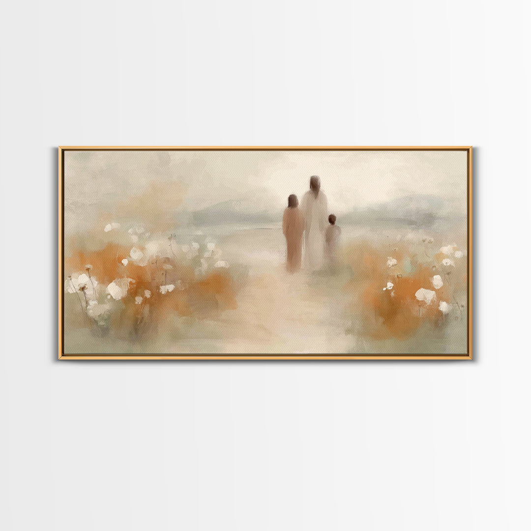 Gentle Path of Grace – Framed Canvas Print – Christian Wall Art – Christian Art Canvas – Jesus Painting – Christian Art – Christian Gift Id
