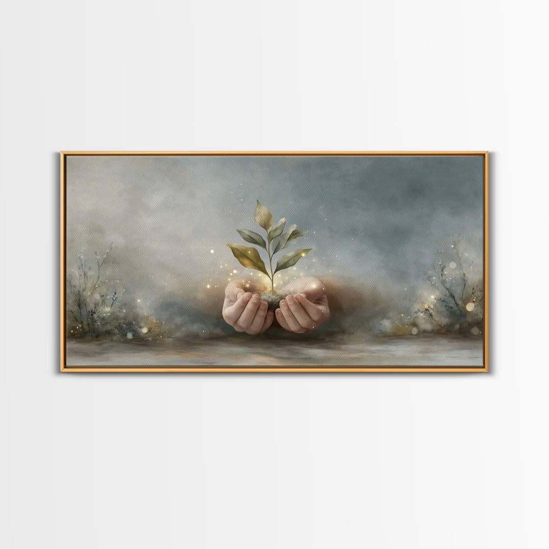 Seed of Promise | Framed Canvas Print | Christian Wall Art | Christian Art | Jesus Painting | Christian Art Canvas | Christian Gift Ideas